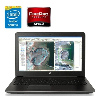 Мобильная рабочая станция HP ZBook 15 G3 / 15.6" (1920x1080) TN / Intel Core i7-6700HQ (4 (8) ядра по 2.6 - 3.5 GHz) / 32 GB DDR4 / 512 GB SSD M.2 / AMD FirePro W5170M, 2 GB GDDR5, 128-bit / WebCam / Win 10 Pro б/у