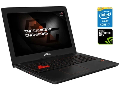 Игровой ноутбук Asus ROG Strix GL502VM / 15.6" (1920x1080) IPS / Intel Core i7-7700HQ (4 (8) ядра по 2.8 - 3.8 GHz) / 16 GB DDR4 / 1000 GB SSD / nVidia GeForce GTX 1060, 3 GB GDDR5, 192-bit / WebCam / Win 10 Home б/у