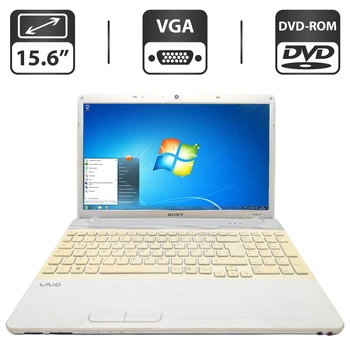 Ноутбук Sony VPC EB3E1E / 15.6" (1366x768) TN / Intel Pentium P6100 (2 ядра по 2.0 GHz) / 6 GB DDR3 / 500 GB HDD / Intel HD Graphics 500 / WebCam / DVD-ROM б/у