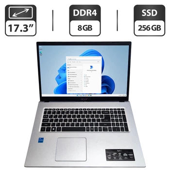 Ноутбук Acer Aspire A317-53 / 17.3" (1600x900) TN / Intel Core i3-1115G4 (2 (4) ядра по 4.1 GHz) / 8 GB DDR4 / 256 GB SSD / Intel UHD Graphics / WebCam б/у
