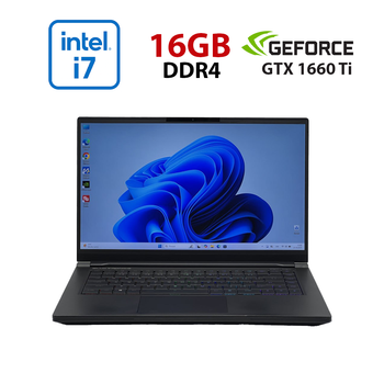 Игровой ноутбук Б-класса Eluktronics MAG-15 1660TI / 15,6" (1920x1080) IPS / Intel Core i7-9750H (6 (12) ядер по 2,6 - 4,5 ГГц) / 16 ГБ DDR4 / 960 ГБ SSD / nVidia GeForce GTX 1660 Ti, 6 ГБ GDDR6, 192-бит / Веб-камера б/у