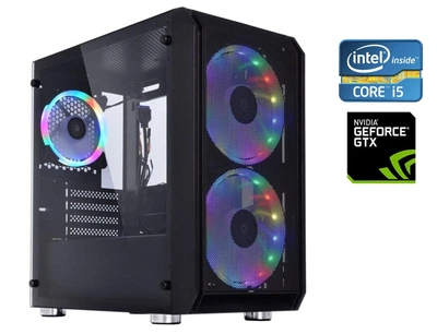 Ігровий ПК Qube Neptune Tower NEW / Intel Core i5-11400F (6 (12) ядер 2,6 - 4,4 ГГц) NEW / 16 ГБ DDR4 NEW / 1000 ГБ SSD NEW / nVidia GeForce GTX 1080 Ti, 11 ГБ GDDR5X, 352-біт / 650 Вт NEW б/в