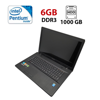 Ноутбук Lenovo G700 / 17.3" (1600x900) TN / Intel Pentium 2020M (2 ядра по 2.4 GHz) / 6 GB DDR3 / 1000 GB HDD / HD Graphics / WebCam б/у