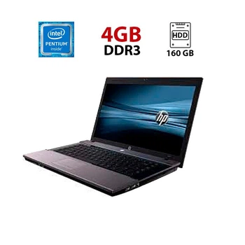 Ноутбук Б-класс HP 620 / 15.6" (1366x768) TN / Intel Pentium T4200 (2 ядра по 2.0 GHz) / 4 GB DDR3 / 160 GB HDD / Intel GMA 4500M Graphics / WebCam б/у