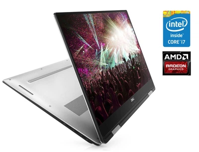 Игровой ультрабук-трансформер Б-класс Dell XPS 15 9575 / 15.6" (3840x2160) IPS Touch / Intel Core i7-8706G (4 (8) ядра по 3.1 - 4.1 GHz) / 16 GB DDR4 / 256 GB SSD / AMD Radeon RX Vega M GL, 4 GB HBM2, 1024-bit / WebCam б/у