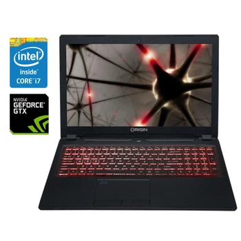 Игровой ноутбук Origin Evo-15S P950HR-U / 15.6" (3840x2160) IPS / Intel Core i7-7700HQ (4 (8) ядра по 2.8 - 3.8 GHz) / 16 GB DDR4 / 500 GB SSD / nVidia GeForce GTX 1070 Max-Q, 8 GB GDDR5, 256-bit / WebCam б/у