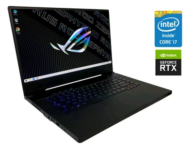 Ігровий ноутбук Asus ROG Zephyrus GU502GV / 15.6" (1920x1080) IPS / Intel Core i7-9750H (6 (12) ядер по 2.6 - 4.5 GHz) / 32 GB DDR4 / 512 GB SSD / nVidia GeForce RTX 2060, 6 GB GDDR6, 192-bit / WebCam б/в