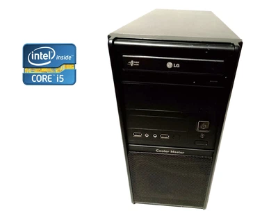 ПК Cooler Master Tower / Intel Core i5-2400 (4 ядра по 3.1 - 3.4 GHz) / 8 GB DDR3 / 120 GB SSD NEW + 500 GB HDD / AMD Radeon HD 7350, 1 GB GDDR3, 64-bit / 460W б/в