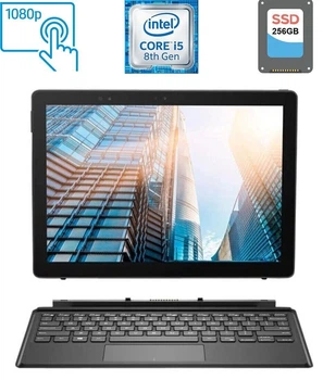 Планшет Dell Latitude 5290 2-in-1 / 12.3" (1920x1080) IPS Touch / Intel Core i5-8350U (4 (8) ядра по 1.7 - 3.6 GHz) / 8 GB DDR3 / 256 GB SSD / UHD Graphics 620 / WebCam / USB 3.1 б/у
