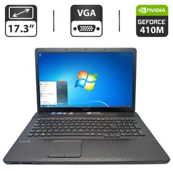 Ноутбук Sony VPCEJ / 17.3" (1600x900) TN / Intel Core i3-2350M (2 (4) ядра по 2.3 GHz) / 6 GB DDR3 / 640 GB HDD / nVidia GeForce 410M, 1 GB GDDR3, 64-bit / WebCam / DVD-ROM б/у