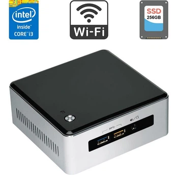 Неттоп Intel NUC NUC5i3RYH USFF / Intel Core i3-5010U (2 (4) ядра по 2.1 GHz) / 8 GB DDR3 / 256 GB SSD / Intel HD Graphics 5500 / miniDP / mHDMI / Wi-Fi б/у