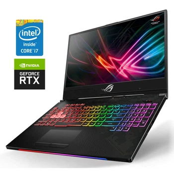 Ігровий ноутбук Б-класу Asus ROG Strix Scar II GL504GW / 15,6” (1920x1080) IPS / Intel Core i7-8750H (6 (12) ядер по 2,2 - 4,1 ГГц) / 16 ГБ DDR4 / 120 ГБ SSD + 1000 ГБ HDD / nVidia GeForce RTX 2070, 8 ГБ GDDR6, 256-біт / WebCam б/в