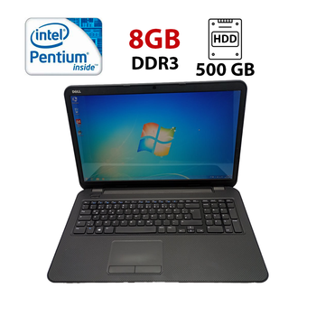 Ноутбук DELL 3721 / 17.3" (1600×900) TN / Intel Pentium 2127U (2 ядра по 1.9 GHz) / 8 GB DDR3 / 500 GB HDD / Intel HD Graphics / WebCam б/у
