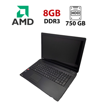 Ноутбук Toshiba C70 / 17.3" (1600x900) TN / AMD A6-6310 (4 ядра по 1.8 - 2.4 GHz) / 8 GB DDR3 / 750 GB HDD / AMD Radeon R4 Graphics / WebCam б/у