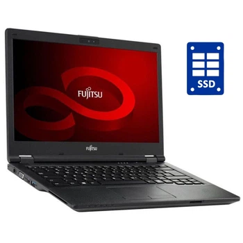 Ультрабук Б-класс Fujitsu LifeBook E548 / 14" (1920x1080) IPS / Intel Core i3-7130U (2 (4) ядра по 2.7 GHz) / 8 GB DDR4 / 256 GB SSD / Intel HD Graphics 620 / WebCam / Win 10 Pro б/у