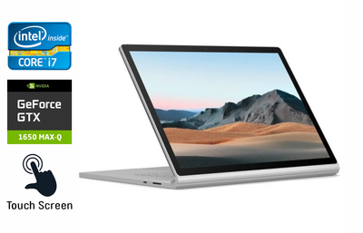 Ноутбук-трансформер Б-класс Microsoft Surface Book 3 / 13.5" (3000x2000) IPS Touch / Intel Core i7-1065G7 (4 (8) ядра по 1.3 - 3.9 GHz) / 16 GB DDR4 / 256 GB SSD / nVidia GeForce GTX 1650 Max-Q, 4 GB GDDR5, 128-bit / WebCam / USB Type-C б/у