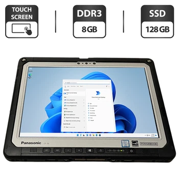 Защищенный планшет Panasonic Toughbook CF-33 / 12" (2160x1440) IPS Touch / Intel Core i5-7300U (2 (4) ядра по 2.6 - 3.5 GHz) / 8 GB DDR3 / 128 GB SSD / Intel HD Graphics 620 / WebCam / Стилус / Два АКБ / Без клавиатуры б/у