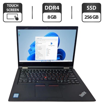 Ультрабук-трансформер Lenovo ThinkPad X390 Yoga / 13.3" (1920x1080) IPS Touch / Intel Core i5-8265U (4 (8) ядра по 1.6 - 3.9 GHz) / 8 GB DDR4 / 256 GB SSD / Intel UHD Graphics / WebCam б/у