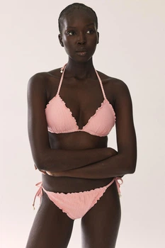 Купальні трусики H&M 1228973 рожевий жатка 40
