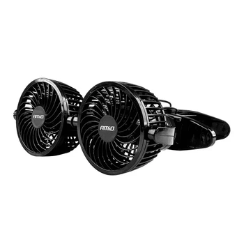 Вентилятор автомобільний AMiO 2SPEED 2х4" 24V (03013)