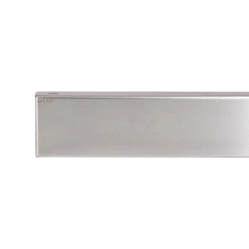 Трап із неіржавкої сталі Qtap Taurus Tile400 лінійний із сухим закривом під плитку