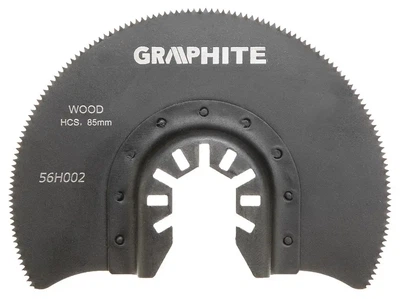 Насадка для багатофункціонального інструменту GRAPHITE, диск пильний, 85мм, HCS по дереву (00124345)
