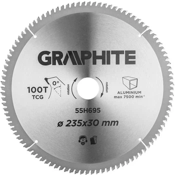 Диск пильний Graphite по люмінію, 235х30мм, 100 зубів (00124289)