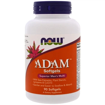 Мультивітамінний чоловічий комплекс Адам Нау Фудс / Now Foods Adam для чоловіків 90 softgels / капсул