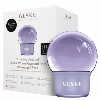 Массажер для лица и тела GESKE Cool&Warm Face and Body Massager 7в1 пурпурный