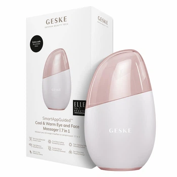 Массажер для лица GESKE Cool&Warm Eye and Face Massager 7в1 жемчужный