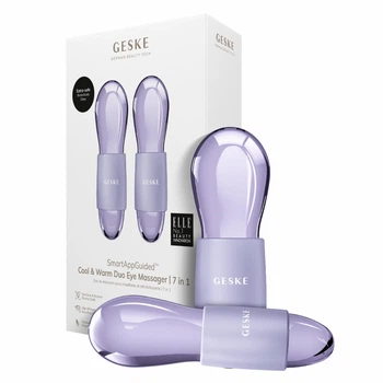 Двойной массажер для глаз GESKE Cool&Warm Duo Eye Massager 7в1 пурпурный