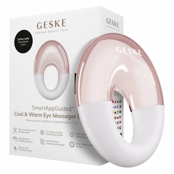 Массажер для глаз GESKE Cool&Warm Eye Massager 7в1 жемчужный