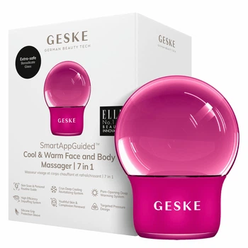 Массажер для лица и тела GESKE Cool&Warm Face and Body Massager 7в1 фуксия