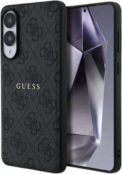 Etui Guess 4G Ring Classic Logo MagSafe do Samsung Galaxy S25 Edge Black (GUHMS25EG4GFRK)