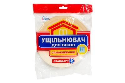 Уплотнитель поролоновый PRC 10 х 8 мм 9 м оконный (x)