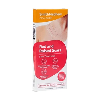 Силиконовый гелевый пластырь для лечения шрамов и рубцов Smith+Nephew CICA-CARE 12х3 см