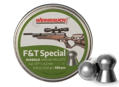 Кульки Weihrauch F&T Special 0,56гр, кал.4,5(.177) 500 шт