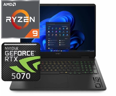 Ноутбук (2025) для геймінгу HP Omen 16 Ryzen AI 9-365/ 16GB/ 512GB/ RTX5070 / 16" 144Hz