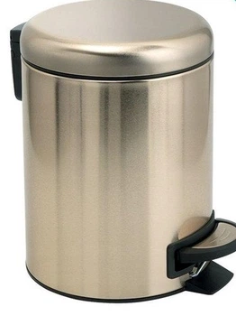 Kosz na śmieci Gedy POTTY Soft Close 5 l Złoty mat (8003341112540)