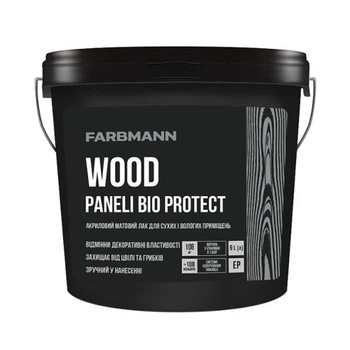 Акриловый лак для внутренних работ Farbmann Paneli Bio Protect матовый 2.7л