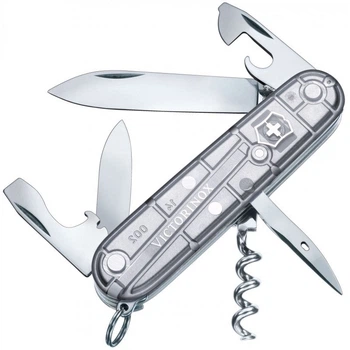 Ніж складаний, мультитул Victorinox Spartan (91мм, 12 функцій), срібл. проз., блістер 1.3603.T7B1