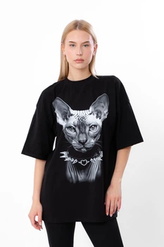 Футболка женская CAT WOMEN L Черная FUT-012