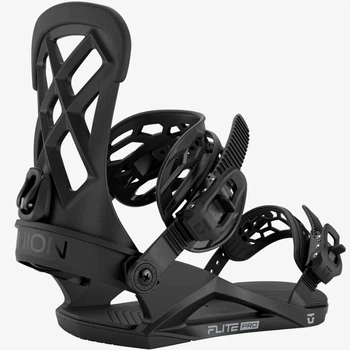 Крепления для сноуборда Union Flite Pro Black черные легкие крепы юнион универсальные фристайл сноубордические all mountain M
