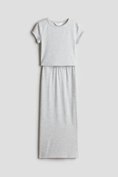 Юбка H&M 1263632ОА серый меланж 134-140см