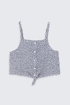 Топ H&M 1026908АВ сиреневый принт 158см