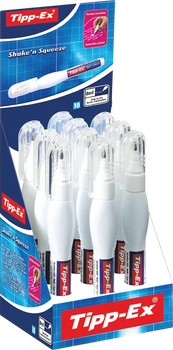 Zestaw pisaków korekcyjnych BIC Tipp-Ex Shake'n Squeeze 8 ml 10 szt (ZES3086126100845)