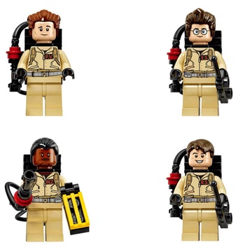 Набір фігурок для конструктора Мисливці за привидами Ghostbusters 4 шт XH108-111