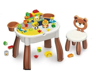 Игровой стол с конструктором 6в1 (стол-конструктор) 50 крупных деталей (MC 815)