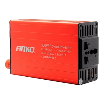 Інвертор AMiO PI03 300W 12V/220V (02470/024706)