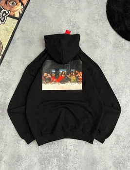 Худи Supreme 7002 черного цвета, размер M